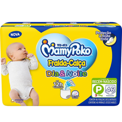 MamyPoko Fralda-Calça Dia & Noite P 46 Unidades