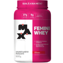 Max Titanium Femini Whey 900g Morango Max Titanium Femini Whey 900g Morango