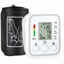 Medidor de Pressão Arterial Digital Automático de Braço com Voz em Português Portátil Medidor de Pressão Arterial Digital Automático de Braço com Voz em Português Portátil