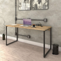 Mesa Escrivaninha Industrial 150cm Trevalla Kuadra