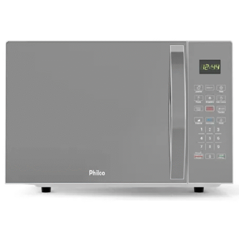 Micro-Ondas Philco 25L Limpa Fácil 1100W Prata