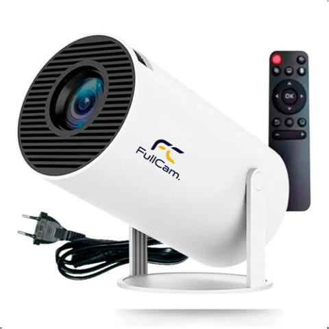 Mini Projetor Portátil Hy300 Fullcam 4k Android Full Hd Smart Wifi