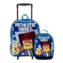 Mochila Authentic Games Super Mass Tam G Rodinha Lancheira