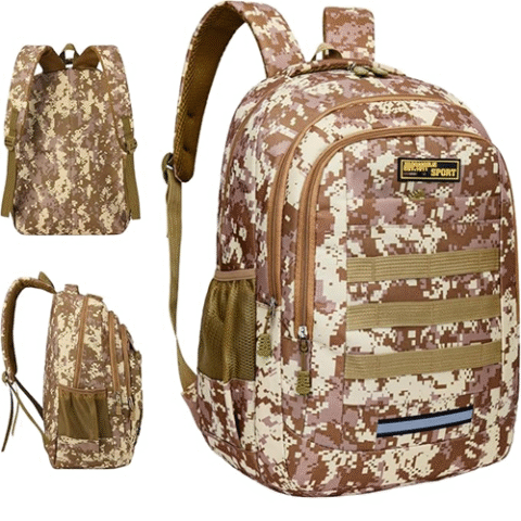 Mochila Camuflada J’PRIB Tática Lona Reforçada