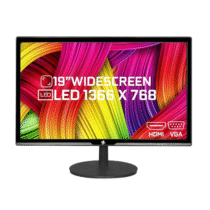 Monitor LED 19″ Tronos Widescreen VGA/HDMI Preto