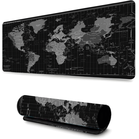 Mouse Pad Gamer Profissional Grande Anti Derrapante 90cm x 40cm Mapa Mundi