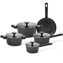 Oikos Jogo Panelas Antiaderente Ultra Ceramic 5 Peças para Fogão por Indução