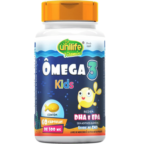 Ômega 3 Kids Unilife 60 cápsulas 500g