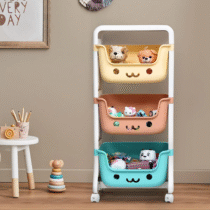 Organizador de Brinquedos e Livros com 3 Gavetas Cantinho Mágico – Topakids