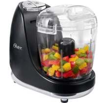 Oster Mini Processador Chromer Preto Oster Mini Processador Chromer Preto