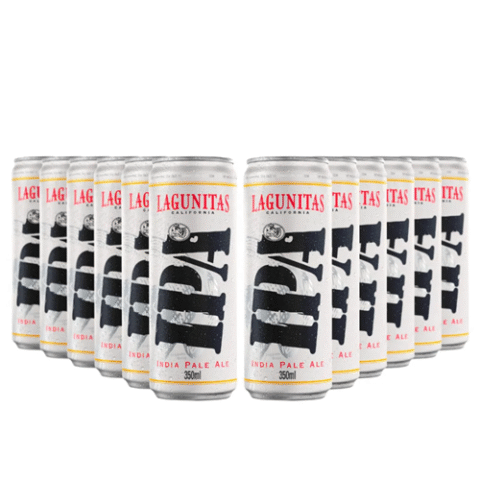 Pack 12 Unidades Cerveja Lagunitas IPA Lata 350ml