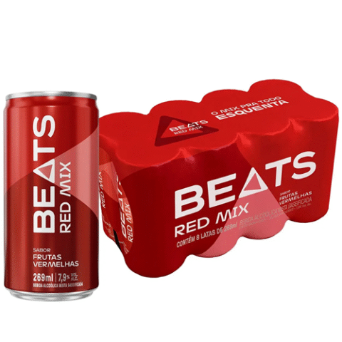 Pack 8 Latas Skol Beats Red Mix 269ml