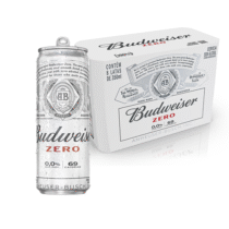 Cerveja Budweiser Zero Álcool Pack 8 Latas 350ml Cada