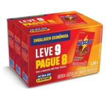 Pack 9 Unidades Bebida Láctea Nescau Prontinho 180ml