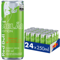 Pack de 24 Latas Red Bull Energético Melão Edition, Maracujá e Melão 250ml