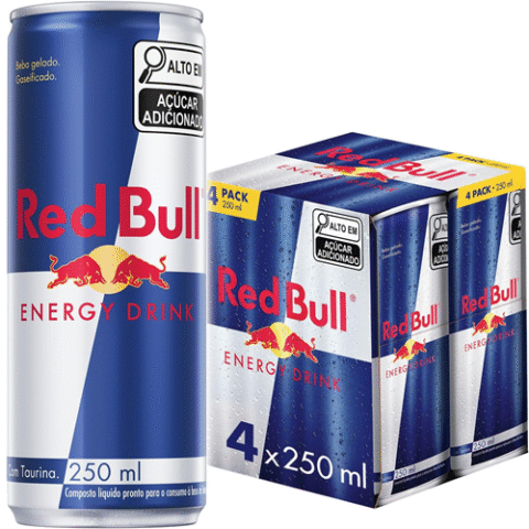 Pack de 4 Latas Red Bull Energético 250ml