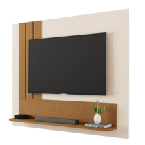 Painel Para TV Até 43 Polegadas Ripado Nicho e Prateleira Suspenso – JB Bechara