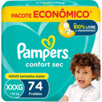Pampers Confort Sec Fralda XXXG 74 Unidades