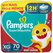 Pampers Supersequinha XG 70 Unidades