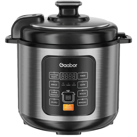 Panela de Pressão Elétrica 6L Gaabor Orion Inox