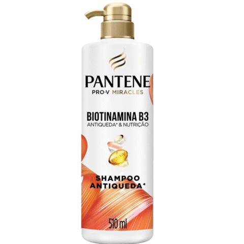 Pantene Pro-V Miracles Shampoo Antiqueda & Nutrição Biotinamina B3 510ml