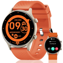 PEJE Smartwatch Inteligente Android Wear 2.9 Tela HD Touch à prova d’água Recebe e Faz Chamada Laranja