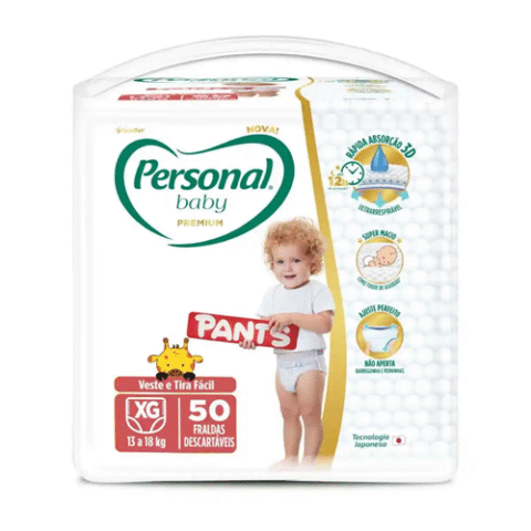 Personal Fralda Baby Premium Pants XG 50 unidades