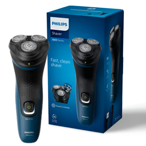 Philips Barbeador Elétrico Auto Afiável Seco ou Molhado Bivolt