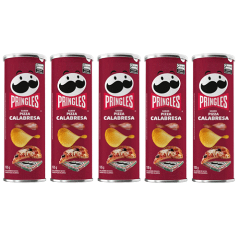 Pringles 5 Unidades Batata Frita Pizza Calabresa 105g