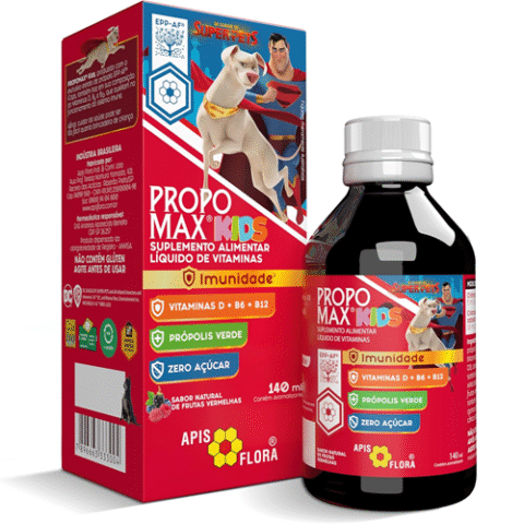 Propomax Kids Sabor Frutas Vermelhas 140ml Com Própolis Verde Apis Flora