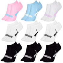 Puma Kit 9 Pares Meia Cano Baixo Invisível Sapatilha Adulto Feminina