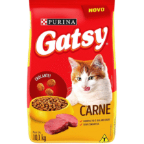 Purina Ração Gatos Adultos Gatsy Carne 10.1Kg