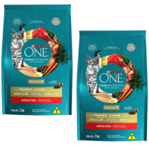 Ração Gatos Castrados Purina One 2kg (2 sabores)