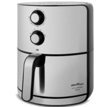 Fritadeira Air Fryer Britânia BFR46PI 4,6L Display Analógico Preto e Inox 1500W