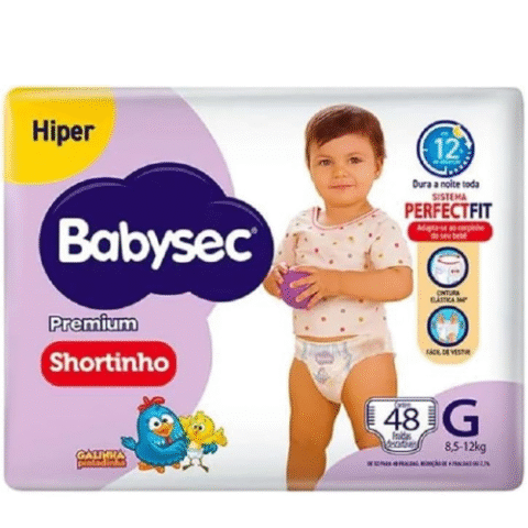 Fralda Babysec Galinha Pintadinha Pants Hiper G 48 Unidades