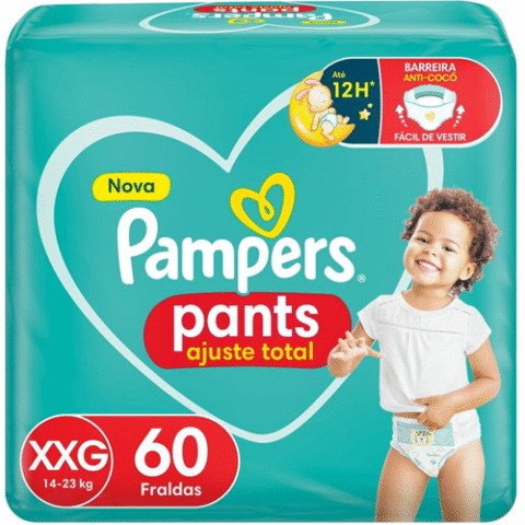 Fralda Pampers Pants Ajuste Total XXG 60 unidades