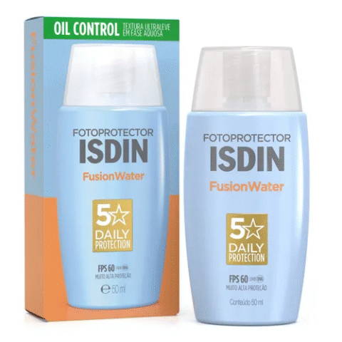 Isdin Protetor Solar Facial Fusion Water 5 Stars Fps 60 50ml