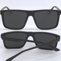 Óculos de Sol Masculino Quadrado Polarizado UV400 Preto VH