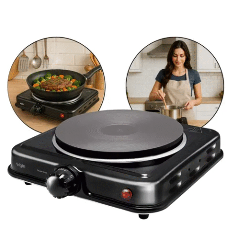 Fogão Elétrico Portátil Cooktop Elgin Single Cook 1 Boca