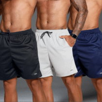 Kit 3 Shorts Futebol Bermuda Esporte Masculina