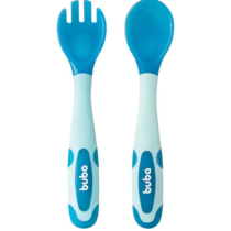 Kit Talher Flexivel E Termossensivel Azul Buba Azul