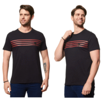 Camiseta Reserva Estampada Flamengo Listras Peito