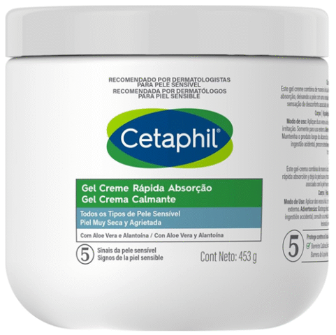 Cetaphil Gel Creme Rápida Absorção Com Aloe Vera 453g