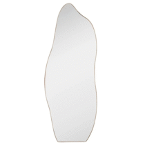 Espelho Do Pinterest Moldura Couro 60x110cm Modelo Flame Cor Da Moldura Caramelo