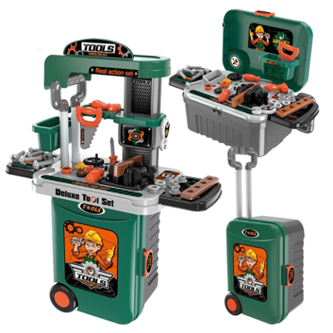 Bancada Maleta De Ferramentas Infantil Deluxe Replay Kids