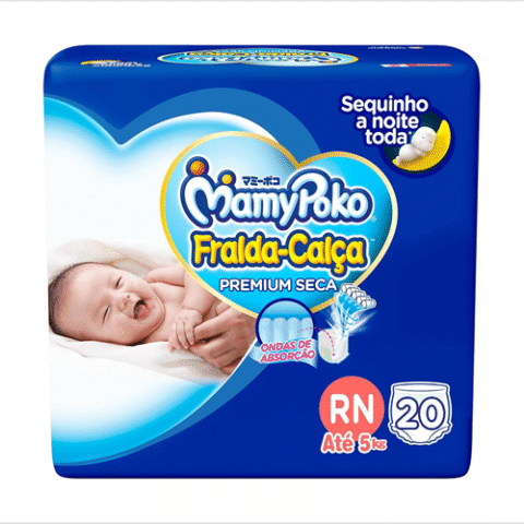 MamyPoko Fralda-Calça Recém-Nascido Regular 20 Unidades