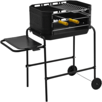 Churrasqueira Móvel Portátil A Carvão Com Rodinhas Pro Tork Preto Grill Machine