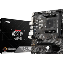Placa Mãe Msi A520m-a Pro Amd Am4 Matx Ddr4 Preto