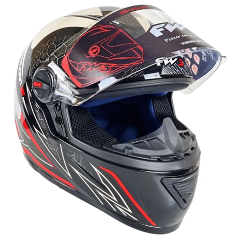 Capacete Fechado Fw3 Gt 5 Gt2 Viseira Cristal Com Narigueira