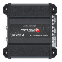 Módulo Amplificador Automotivo Stetsom HL 400.4 4 Canais 400W Preto